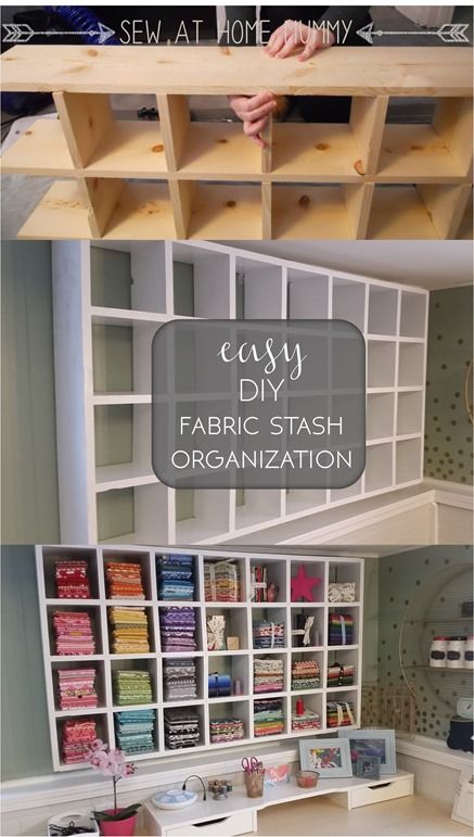 Stash Organization, Fabric Stash Organization, Organized Craft Room, Sewing Room Storage, Sewing Storage, Craft Room Design, Sewing Room Organization, Diy Craft Room, Craft Room Storage