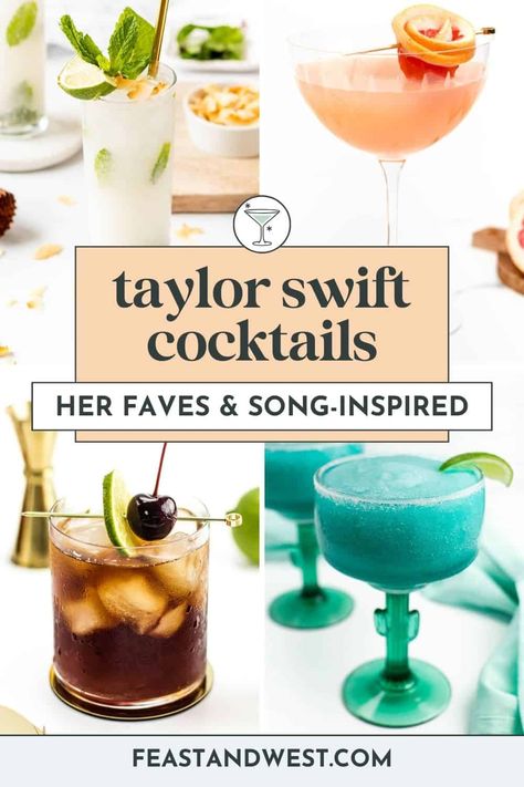 Taylor Swift Fearless Cocktail, Taylor Swift Debut Drinks, Taylor Swift Lover Cocktail, Taylor Swift Theme Drink, Taylor Swift Inspired Drinks Cocktails, Taylor Swift Midnights Drinks, Taylor Swift Themed Drinks Non Alcoholic, 1989 Cocktail, Eras Drinks