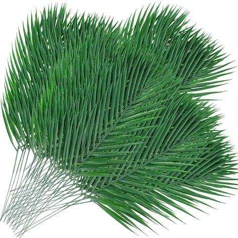 PRICES MAY VARY. Sufficient Quantity: the package comes with 200 pieces of artificial areca palm leaves that measure about 18.9 inches long and 7 inches at their widest points; The abundant quantity can easily meet your decoration needs for various tropical party occasions Trustworthy Material: reliable plastic and metal materials make these fake palm stems sturdy and not easy to break; They are waterproof and wear resistant, reusable and smooth to the touch, not easy to fade and can serve you f Ballon Garland With Palm Leaves, Gold Palm Leaves Balloon Garland, Fake Tropical Tree, Palm Leaves Wedding Arch, Paper Palm Leaf Centerpiece, Palm Leaf Baby Shower Centerpieces, Large Fake Palm Tree, Giant Palm Fan, Beach Wedding Palm Leaves