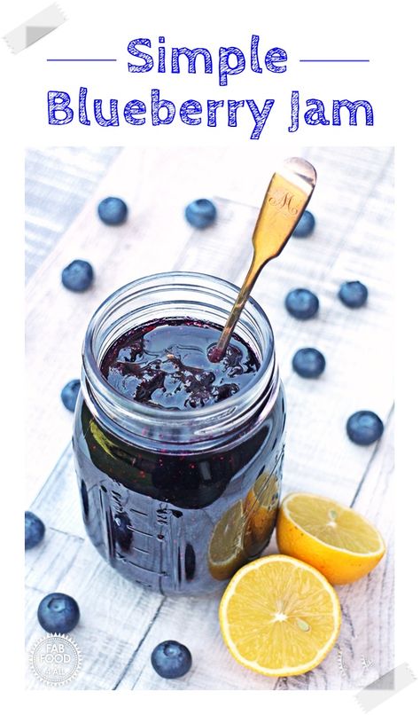 Blueberry Jam Recipes, Blueberries Jam, Pectin Recipes, Blueberry Jelly, Blueberry Jam Recipe, Homemade Jams, Jam Recipes Homemade, Canning Jam, Freezer Jam