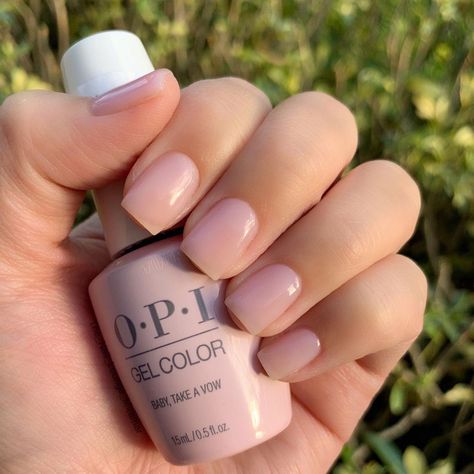 Opi Natural Nail Base Coat, Natural Gel Polish Colors, Soft Color Gel Nails, Opi Gel Polish Put It In Neutral, Opi Gel Color Tickle My France-y, Milky Pink Nails Gel Opi, Natural Gel Polish Nails, Opi Sheer Gel Polish, Natural Color Gel Polish