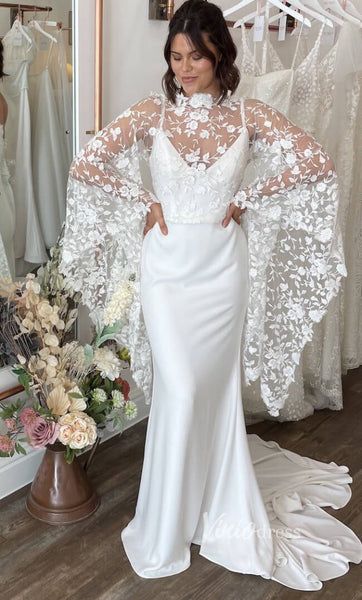 Wedding dress cape