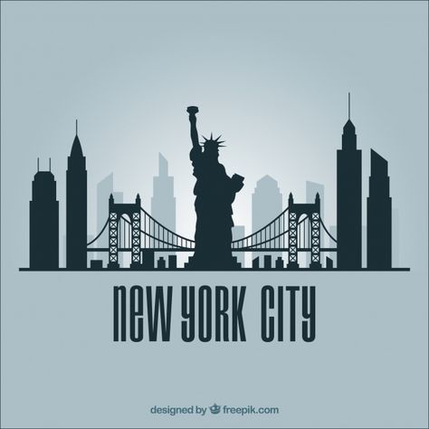 Silueta de horizonte de ciudad de nueva ... | Free Vector #Freepik #freevector #fondo #viajes #ciudad #mapa Starbucks Illustration, Painted Canvas Bags, T Shirt Logo Design, New York Graffiti, Skyline Silhouette, Shirt Logo Design, Travel City, Photos Hd, Metal Words