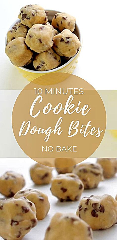 Cookie Dough Bars Recipe No Bake, Quick Homemade Desserts Simple, No Mix Desserts, No Bake Simple Desserts, Cookie Dough Treats, Easy Desserts No Chocolate, Snacks To Bake At Home, Simple Dessert Snacks, Healthy Bites No Bake