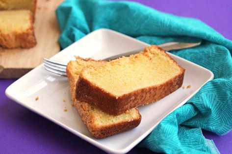 Cornmeal Pound Cake Cornmeal Cake Recipe, Cornmeal Cake, Lemon Bread Recipes, Hot Milk Cake, National Dessert Day, Grandbaby Cakes, Buttermilk Pound Cake, Pound Cake Recipe, Lemon Bread