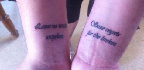 Matching lyrics tattoo Matching Lyrics, Tattoo Lyrics, Lyrics Tattoo, Lyric Tattoos, Matching Tattoo, Tattoo Quotes, Tattoos, Quick Saves