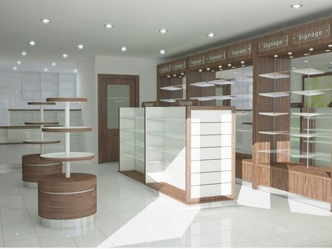 Pharmacy Shelves Design, Pharmacy Design Interior Modern, Pharmacy Store Design Interiors, Store Counter Design, Shop Counter Design, Pharmacy Decor, Shoe Store Design, Store Shelves Design, Retail Store Interior Design