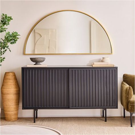 New Arrivals: Wall Decor and Mirrors | West Elm Half Moon Mirror, Horizontal Mirrors, Metal Wall Mirror, Mirror Dining Room, Entryway Mirror, Mirror Large, Modern Mirror Wall, Mirror On The Wall, Living Room Mirrors