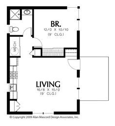 Micro House Plans, Inlaw Suite, Ranch Vacation, Guest House Plans, One Bedroom House, Cabin Floor, Cabin Floor Plans, Small House Floor Plans, Apartment Floor Plans