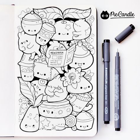 ------------------------------------  ❋ For More PicCandle ❋ YouTube | Facebook | Instagram | Twitter | Pinterest | Tumblr | deviantART | Etsy Pic Candle Doodle, Candle Doodle, Pic Candle, Doddle Art, Doodle Bug, Arte Doodle, Doodles Art, Doodle Ideas, Doodle Art Drawing