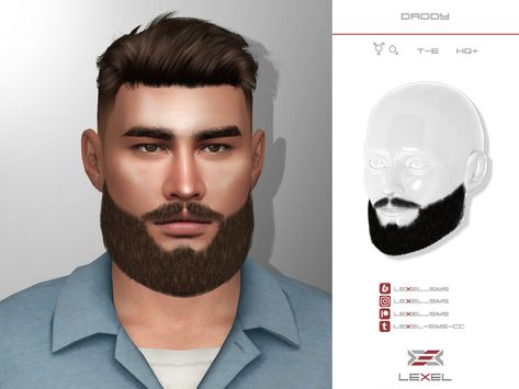 Sims4 Cc Beard, Sims 4 Facial Hair Cc, Cc Male Hair, New Sims 4 Cc, Sims 4 Hair Male, Sims 4 Male Clothes, Sims 3 Mods, Sims 4 Alpha, Cc Packs