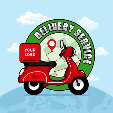 Delivery Service Design, Delivery Service Logo, Service Logo Design, Delivery Logo, Db Logo, Fish Sketch, Typography Shirt Design, Business Things, Power Logo