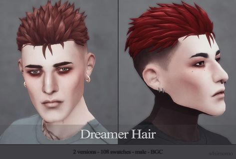 Male Sims, Sims 4 Hair Male, Sims Stories, Cc Sims4, Pelo Sims, Male Hair, Sims 4 Cc Folder, Spiked Hair, Sims 4 Characters