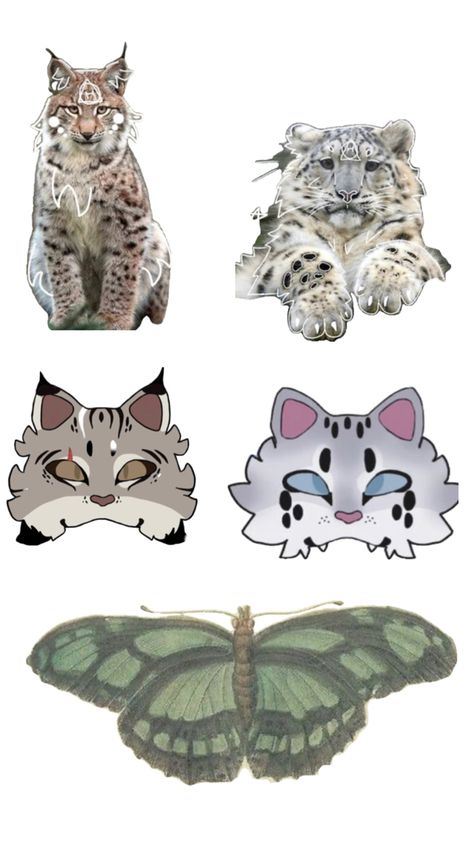 Therian Mask, Cat Mask, Animal Masks, Snow Leopard, Warrior Cats, Lynx, Mask Design, Art Sketches, Cute Cats