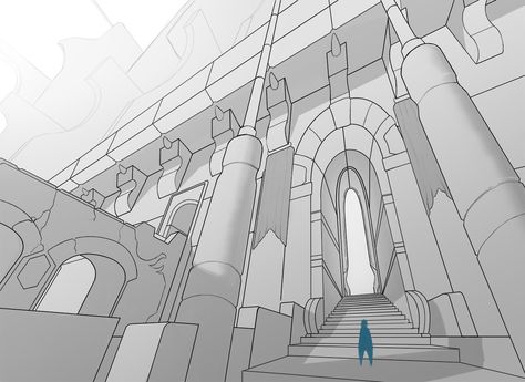 3 Point Perspective Concept Art, 3pt Perspective Drawing, Wide Perspective Drawing, 3 Point Perspective Art, 3 Point Perspective Illustration, 3 Point Perspective Reference, Multi Point Perspective Drawings, Prespective Sketches 3 Point, Castle Perspective Drawing