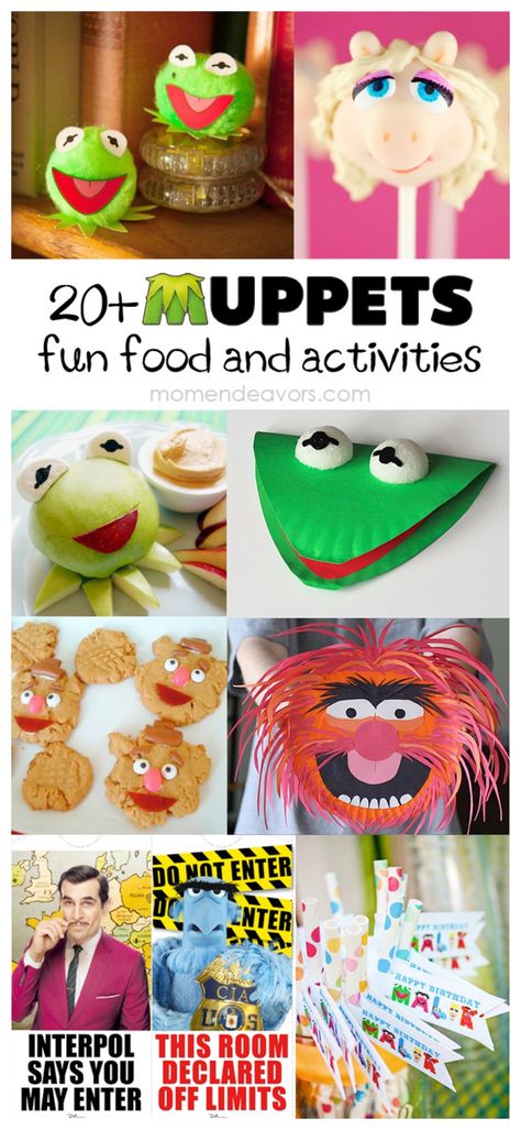 Muppets Crafts, Fun Food Activities, Muppets Birthday, Muppet Party, Apple Display, Muppets Party, Muppets Most Wanted, Food Activities, Chocolate Easter Bunny