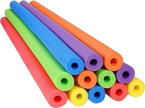 Nezyo 12 Pack Jumbo Pool Noodles Bulk Foam Swim Noodles 52 Inch Large Hollow Swimming Pool Noodle Bright Pool Noodles Floats Heavy Duty for Swimming Floating Craft Projects Padding Bumper Water Noodles, Noodle Float, Swim Noodles, Foam Noodles, Diy Christmas Candy, Green Pool, Swim Float, Blue Pool, Pool Noodles