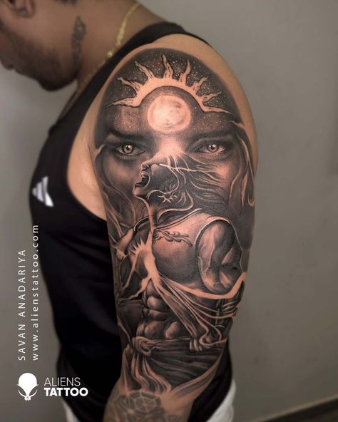 Karna Mahabharata Tattoo, Mahabharat Tattoo Design, Suryaputra Karna Tattoo, Karna Tattoos, Mahabharata Tattoo, Suryaputra Karna Wallpaper, Lord Karna, Karna Mahabharata, Suryaputra Karna