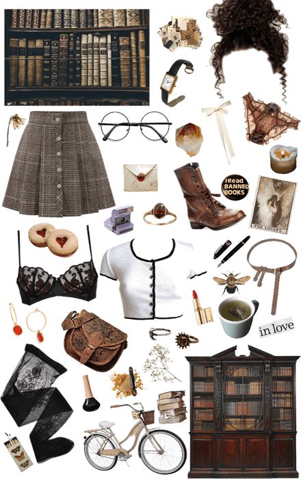 Bookworm Aesthetic Outfit, Library Aesthetic Outfit, Dark Academia Librarian, Librarian Career, Bookworm Clothes, Librarian Aesthetic, Cozy Academia, College Apartment Diy, Bookworm Aesthetic