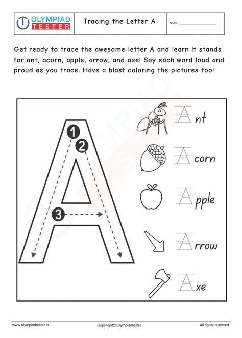 Tracing the Letter A Lkg Worksheets, Math Olympiad, Alphabet Phonics, The Worksheet, The Letter A, Word Search Puzzles, Online Puzzles, Sample Paper, Kindergarten Science