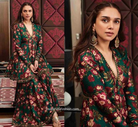 Aditi Rao Hydari Indian Suits, Aditi Rao Hydari Saree, Aditi Rao Hydari Indian Outfits, Desi Ootd, Indian Outfits Modern, Amrapali Jewels, Saree Pattern, Outfit Info, Brothers Wedding