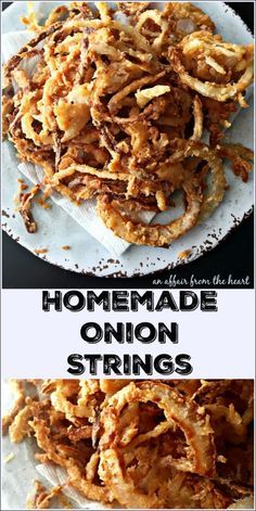 Onion Strings Recipe, Onion Strings, French Fried Onions, Crispy Onions, Onion Recipes, Fried Onions, Veggie Dishes, Vegetable Side Dishes, Vegetable Dishes