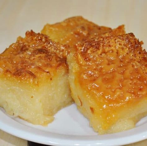 Cassava Cake Recipe Filipino, Casava Cake Recipe, Cassava Cake Recipe, Cassava Recipe, Bibingka Recipe, Cake Recipes Without Eggs, Cassava Cake, Filipino Food Dessert, Most Popular Desserts