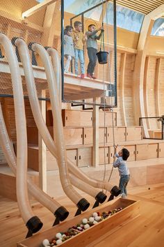 Montessori Playground Ideas, Playground Design Indoor, Kids Playground Ideas, Interior Playground, Indoor Kids Playground, Childrens Museum Ideas, Montessori Playground, Womens Center, Modern Playground