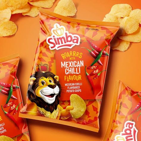 Simba Chips, Mexican Chilli, Chilli Potato, Whats For Lunch, Potato Chips, Disney Outfits, Chip Bag, Packaging Design, Snack Recipes