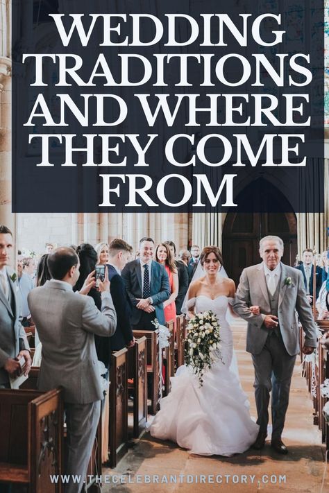 Some of the most popular wedding traditions and where they came from. From bridesmaids to groomsmen, here's a look at some of the more popular ones. The story behind the traditions, and what the meaning of them is. Do you know your wedding traditions? Wedding Reception Traditions, Wedding Traditions Explained, Ceremony Traditions, Mormon Wedding, Wedding Processional, Bridal Traditions, Throwing Confetti, British Wedding, Wedding Ceremony Traditions