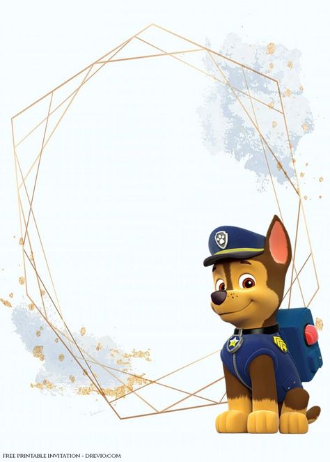 Paw Patrol Invitation, Imprimibles Paw Patrol, Paw Patrol Decorations, Paw Patrol Birthday Invitations, Free Baby Shower Invitations, Paw Party, Minnie Mouse Invitations, Baby Birthday Invitations, Boys First Birthday Party Ideas