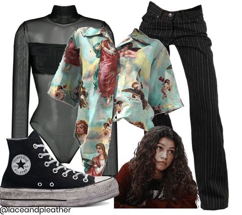 Rue Bennett Outfit, Euphoria Fashion, Zendaya Style, Virtual Stylist, Indie Fashion, Outfit Maker, Streetwear Outfit, Costume Design, Rihanna