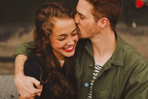 Side Hug, Getting Married Young, Forehead Kiss, Marrying Young, Jamie Mcguire, Exclusive Event, Vsco Film, Cute Engagement Photos, Cute Couple Quotes