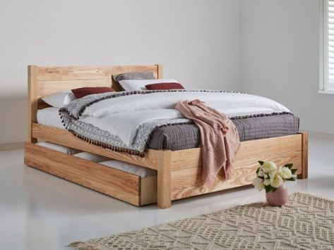 Get Laid Beds, Wooden Bed With Storage, Underbed Storage Drawers, Bed Frame With Drawers, Ottoman Storage Bed, Oak Beds, Small Bedrooms, Bed Storage Drawers, Classic Bed