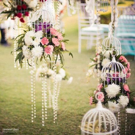 Indian Baby Showers, Hanging Bird Cage, Lantern Centerpieces, Classic Wedding Cake, Sky Lanterns, Japanese Wedding, Eclectic Wedding, Bird Cage Decor, Wedding Lanterns