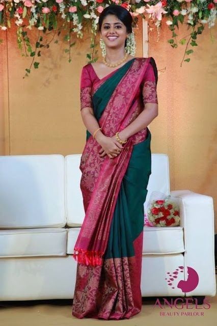 Pattu Sarees Color Combinations, Saree And Blouse Color Combinations, Pattu Saree Color Combinations Latest, Saree Color Combinations, Indian Blouse Designs, Latest Silk Sarees, Saree Kuchu Designs, Sari Design, Pattu Saree Blouse Designs