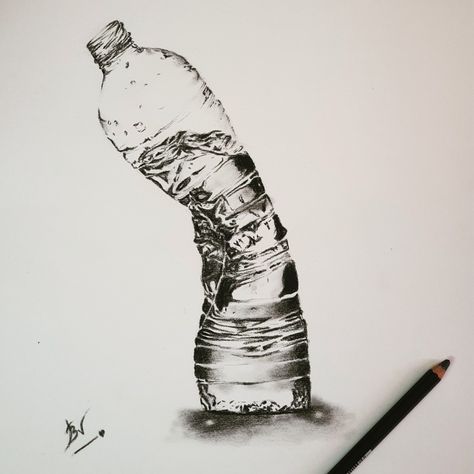 realistic drawing Bottle Pencil Drawing, Realistic Drawing, Pencil Sketches, Realistic Drawings, Pencil Sketch, Pencil Drawing, Pencil Drawings, Pencil, Humanoid Sketch