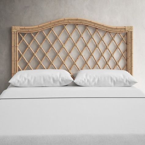 Birch Lane™ Davalos Open-Frame Headboard & Reviews | Wayfair Boho Headboard, Open Frame Headboard, Rattan Headboard, Bay House, Open Frame, Panel Headboard, Bed Base, Adjustable Beds, Birch Lane