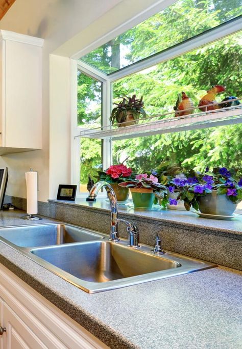 Kitchen Sink Garden Window, Garden Windows In Kitchen, Kitchen Garden Windows, Kitchen Windows Above Sink, Large Kitchen Window, Small Kitchen Window, Kitchen Garden Window, Above Kitchen Sink, Window Over Sink