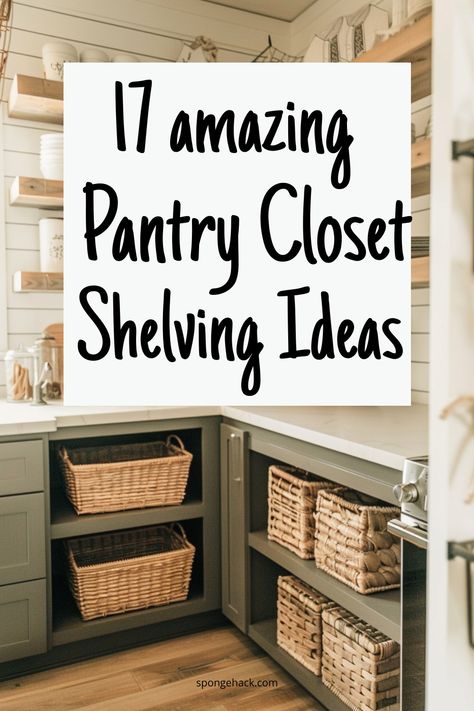 Everyone wants that dream pantry, don’t they? When I was living in my apartment, there was absolutely no room for a pantry, let alone ways to have some shelving ideas! I just put all my cereal boxes and cans in a cupboard and that was that. I learned to downsize my cookware and just live […] Small Kitchen Closet Pantry, Pantry Can Storage Ideas, Closet Turned Pantry Ideas, Reach In Pantry Shelving Ideas, Remodel Pantry Closet, Kitchen Pantry Shelves Ideas, Panty Shelving Ideas, Walk In Pantry Ideas Layout Shelves, No Pantry Kitchen