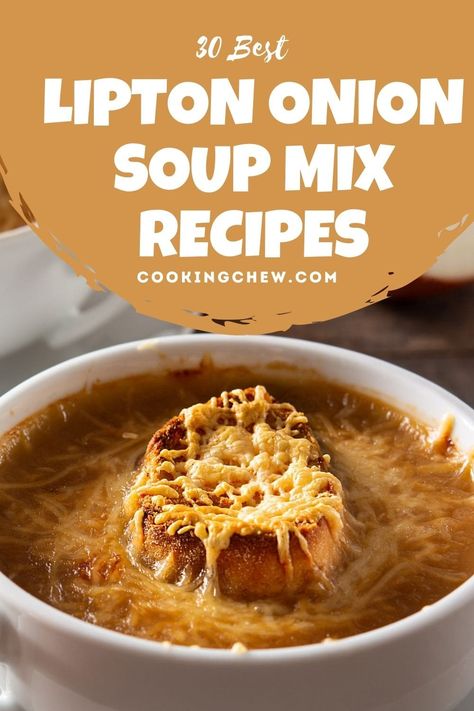 Lipton Onion Soup Mix Recipes, Lipton Onion Soup Recipes, Soup Mix Recipes, Creamy Beef Stew, Easy French Onion Soup Recipe, Onion Soup Mix Recipe, Stew Recipes Crockpot, Easy Chicken Wing Recipes, Boiled Chicken Recipes