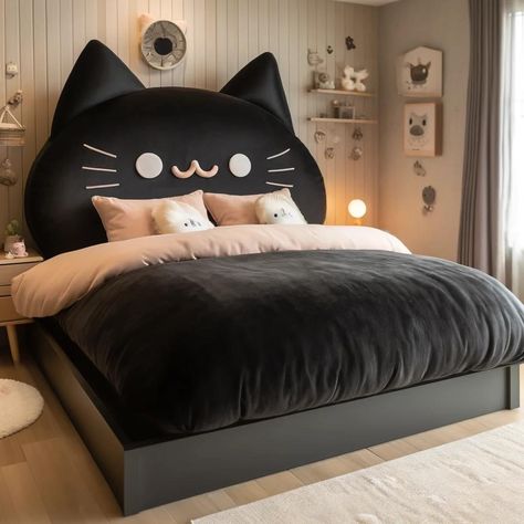 Cat Themed Bedroom, Cat Theme, Cat Design, Game Room, The Incredibles, Bedroom, Bed, Furniture, Design