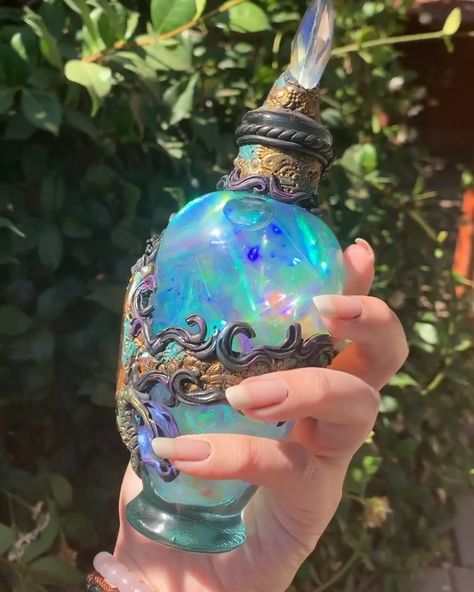 Giveaway Time, Potion Bottle, Good Old, Labradorite, Christmas Bulbs, Mermaid, Novelty Christmas, Christmas Ornaments, Holiday Decor