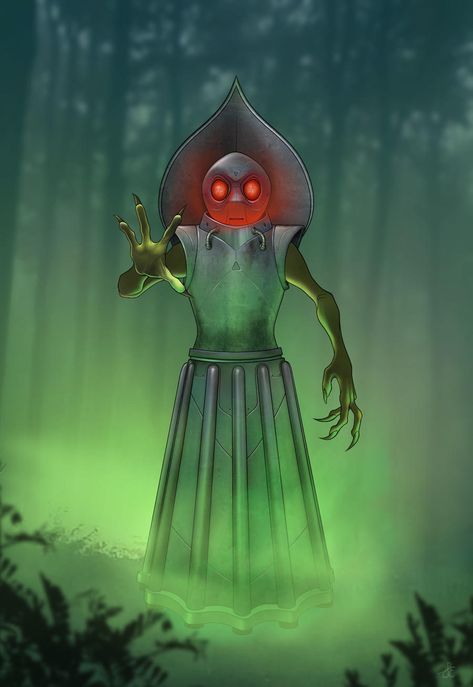 The Flatwoods Monster (also known as the Braxton County Monster, Braxxie (by locals), or the Frametown Monster) is a cryptid sighted in the forests of Flatwoods, West Virginia and Frametown, West Virginia, respectively. It is believed to be of extraterrestrial nature. Reptilian Humanoid, Robotic Suit, Monster Aesthetic, Space Opera Art, Flatwoods Monster, Aliens And Ufos, Alien Concept Art, Urban Legends, Anime Fnaf