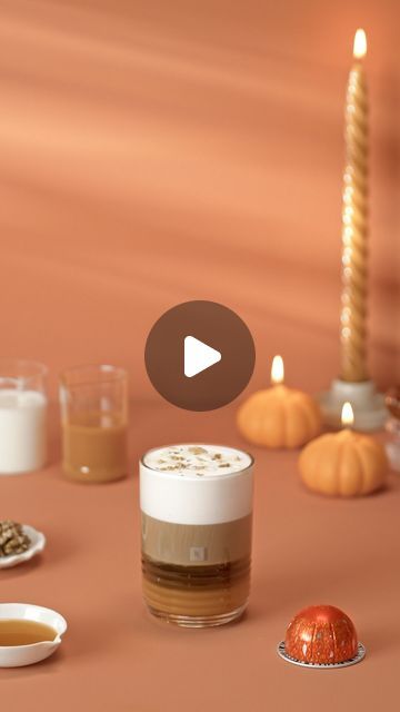 Nespresso Canada on Instagram: "Now this is coziness in a cup. Sip the season’s ultimate coffee in the comfort of your home with Nespresso’s Hot Pumpkin Latte recipe 🍂☕️ Here’s what you will need: - 1 Pumpkin Spice Cake capsule (Vertuo) - Maple Syrup (15 ml) - Carrot Juice (70 ml) - Milk of your choice (100 ml) - Crushed Walnuts (5 gr) How to make it: 1. In a small Barista recipe glass, stir together 70 ml of carrot juice and 10 ml of maple syrup. 2. Pour 100 ml of milk into the Nespresso Barista device and select the “Latte Macchiato” recipe or use your Aeroccino. 3. Extract 80 ml of Vertuo Pumpkin Spice Cake using the “Coffee Creations” mode by double clicking the coffee button for a more concentrated coffee*. 4. Gently pour the hot milk foam over the coffee. 5. Top with crushed waln Pumpkin Latte Recipe, Concentrated Coffee, Barista Recipe, Coffee Creations, Macchiato Recipe, Pumpkin Juice, Pumpkin Spice Cake, Milk Foam, Pumpkin Latte