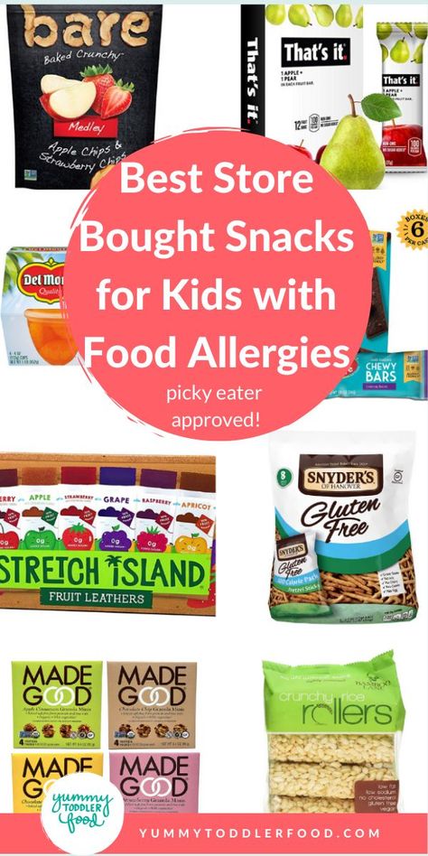 Best Store Bought Snacks, Store Bought Snacks For Kids, Egg Free Snacks, Dye Free Snacks, Allergy Free Snacks, Store Bought Snacks, Nut Free Snacks, Store Bought Snack, Kids Allergies