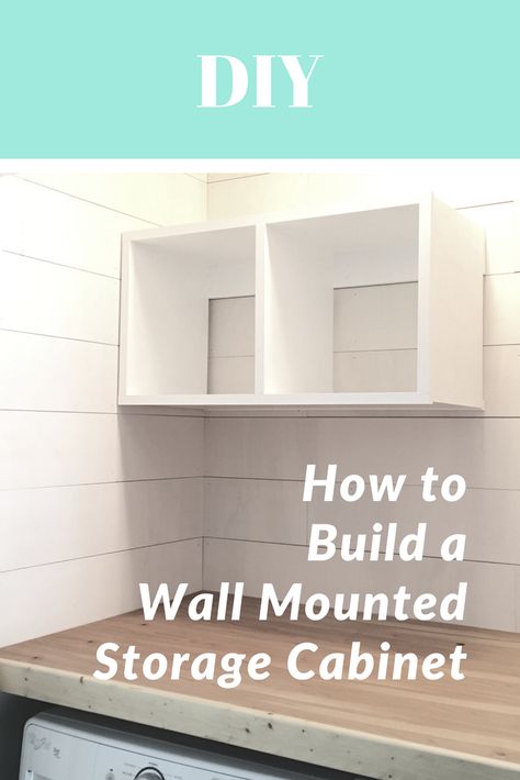 How to Build a Wall Mounted Storage Cabinet How To Build A Wall Cabinet, Unique Wall Cabinet Ideas, Diy Wall Cubbies, Hanging Cabinets Bedroom, Diy Wall Cubby Shelf, Diy Entryway Storage, Diy Wall Cabinet, Wall Mounted Storage Cabinet, Wall Cubbies