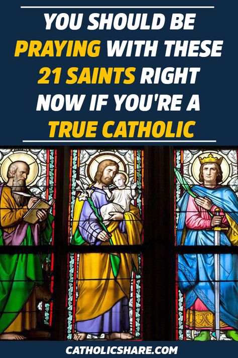 You Should be Praying With These 21 Saints Right Now If You’re a True Catholic – CatholicShare Catholic Saints Prayers, Catholic Prayer Book, Prayer Catholic, Catholic Prayers Daily, Catholic Symbols, Prayer For Church, Catholic Doctrine, Traditional Catholicism, Lives Of The Saints