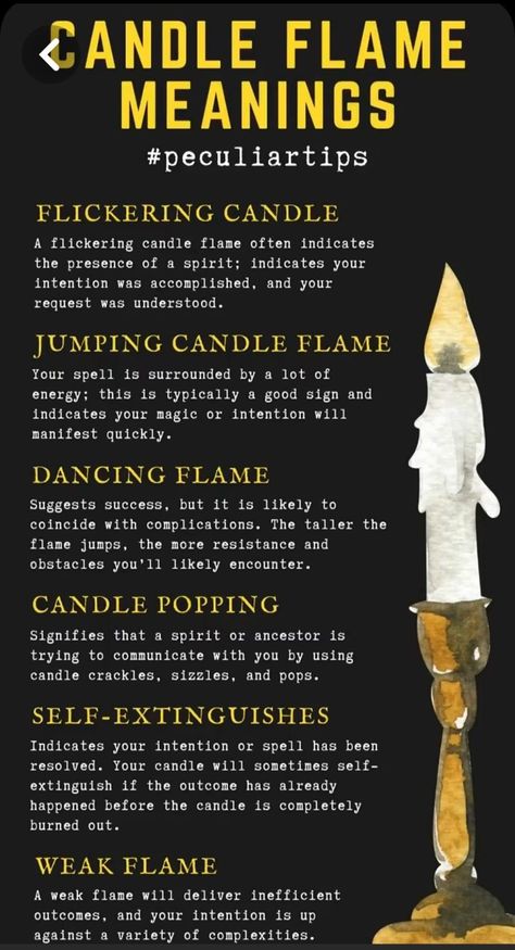 Candle Color Meanings Magic, Candle Meanings, Candle Magik, Flames Meaning, Candle Meaning, Candle Color Meanings, The Otherworld, Candle Magic Spells, Witchcraft Candles