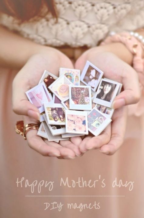 Diy Magnets, Anniversaire Diy, Homemade Mothers Day Gifts, Diy Gifts For Mom, Diy Mothers Day Gifts, Navidad Diy, Cadeau Diy, Cadeau Photo, Mother's Day Diy